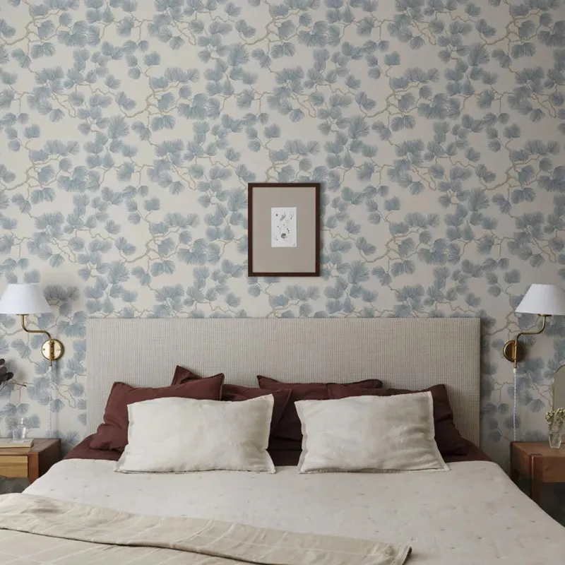 Sandberg Pine Tapete - Misty Blue