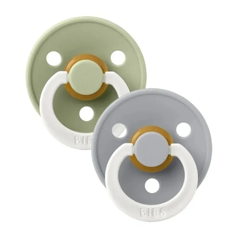 BiBs Retro Glow Schnuller – Symmetrisch – 2 Stück