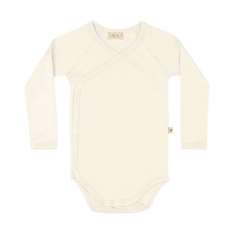 UAUA Babybody Langarm Crema 0-1 Monat