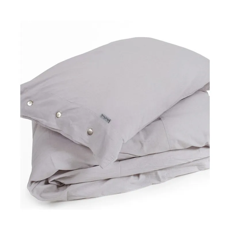 Town & Country Bettbezug Stonewash Grau 140 x 220 cm
