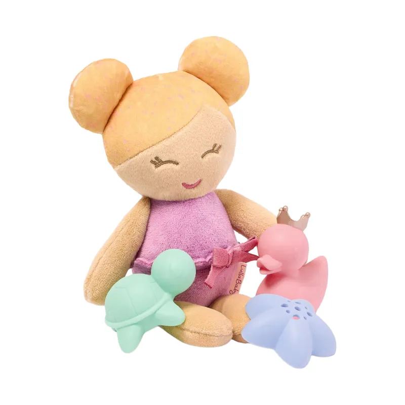 LullaBaby Badepuppe mit Korb und Zubehör
