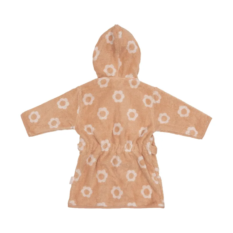 Jollein Frottee-Bademantel - Jacquard Flower - 1-2 Jahre