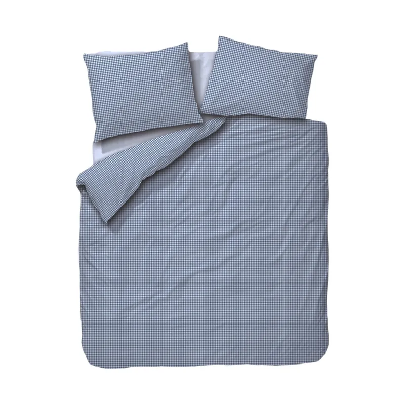 Town & Country Gingham Bettbezug - 200 x 220 cm - Old Blue