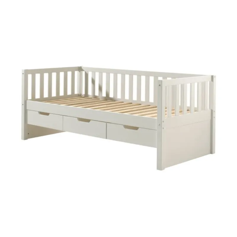Vipack Fritz Kajütenbett mit Schubladen Weiß 90 x 200 cm