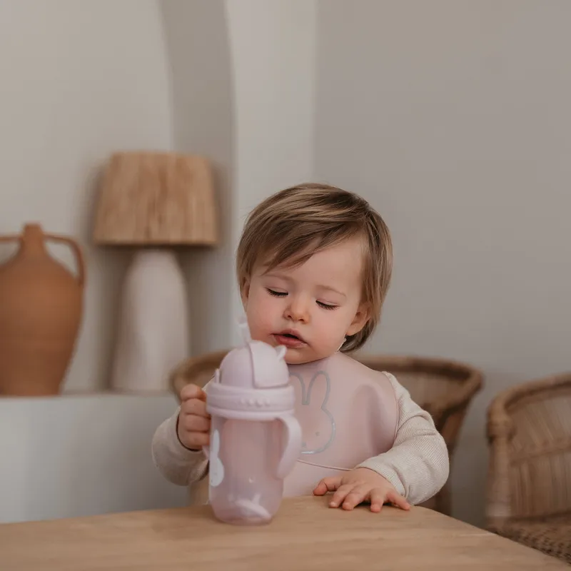 Koko Strohhalmbecher mit Henkeln - Miffy - 260 ml - Pink