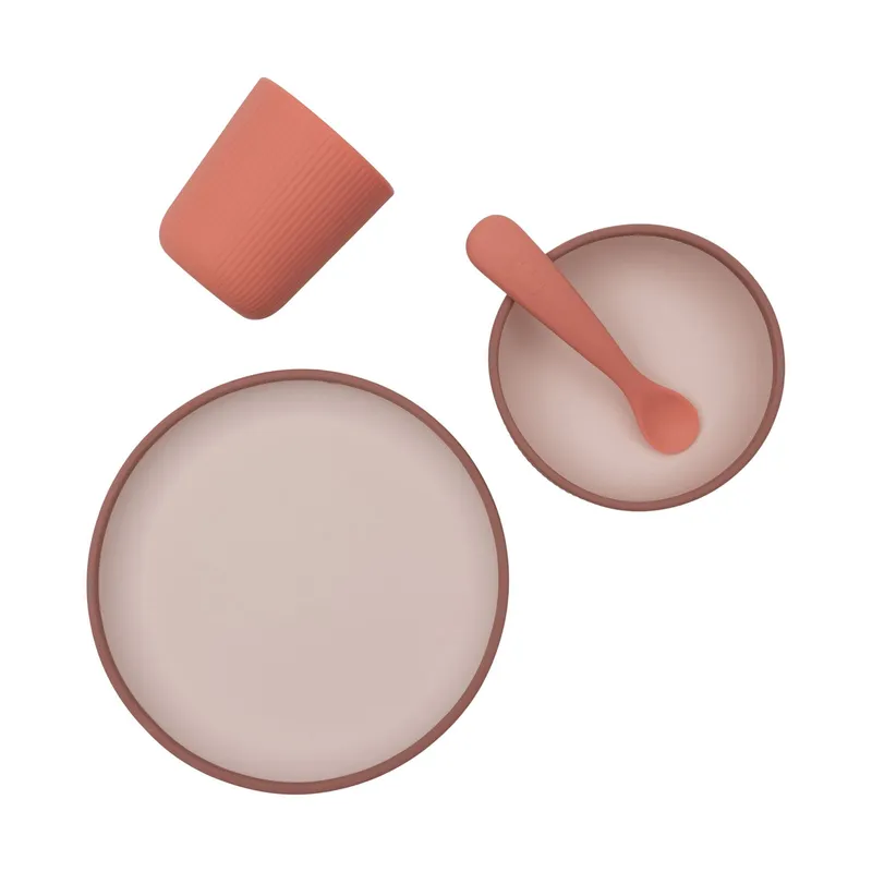 Jollein Kindergeschirrset - Silikon - Blush Shades