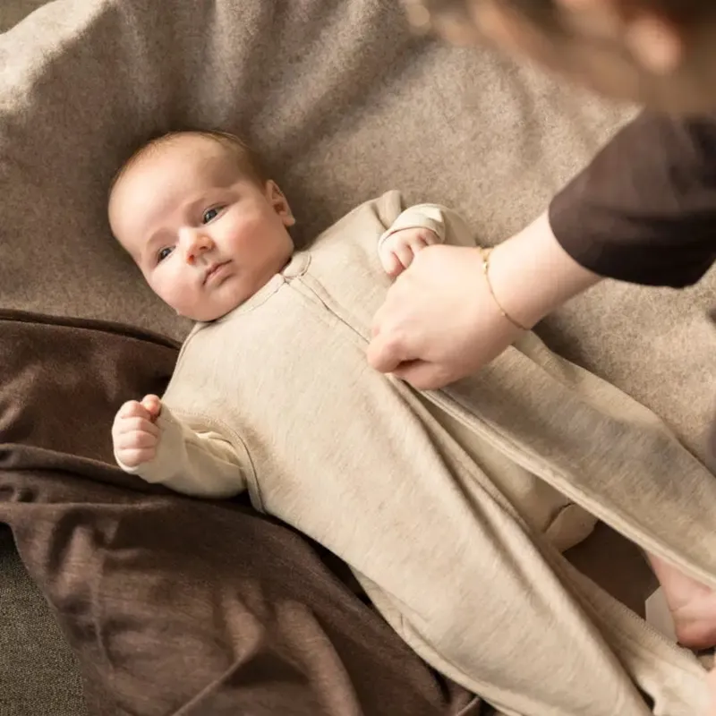 Baby's Only Meadow Schlafsack - 70 cm - Merino - Ecru