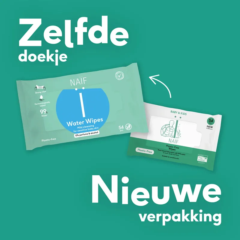 Naïf Plastikfreie Feuchttücher