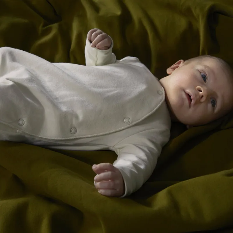 Gray Label Strampler - Cream- Newborn