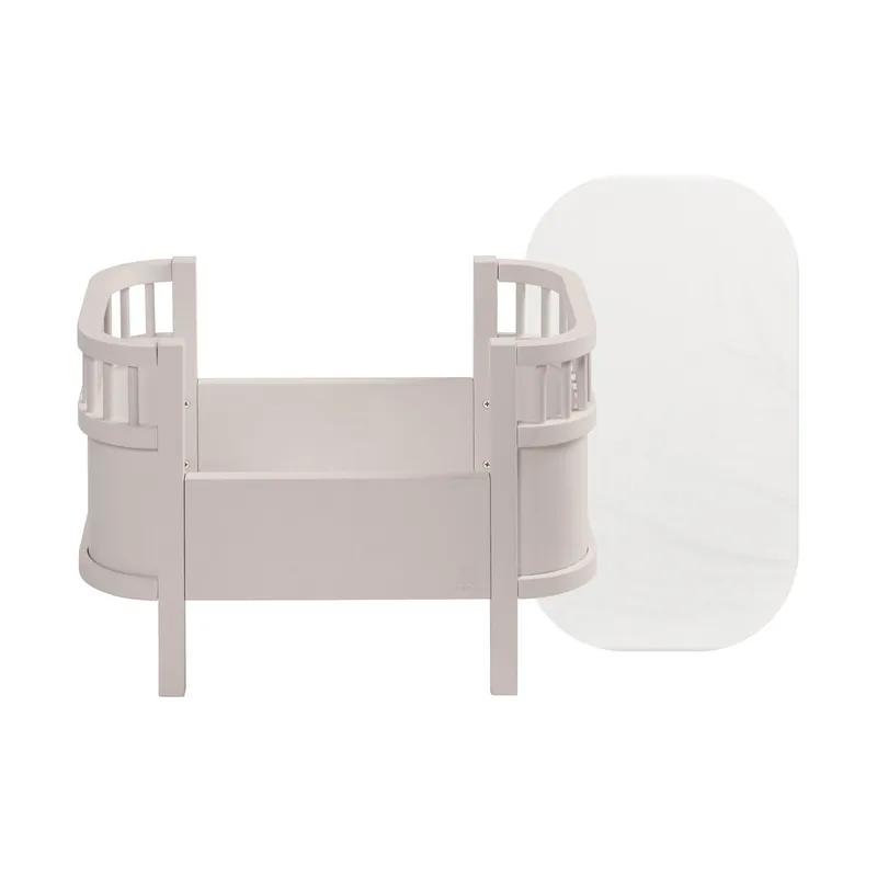 Sebra Puppenbett + Matratze – Birch & Rose