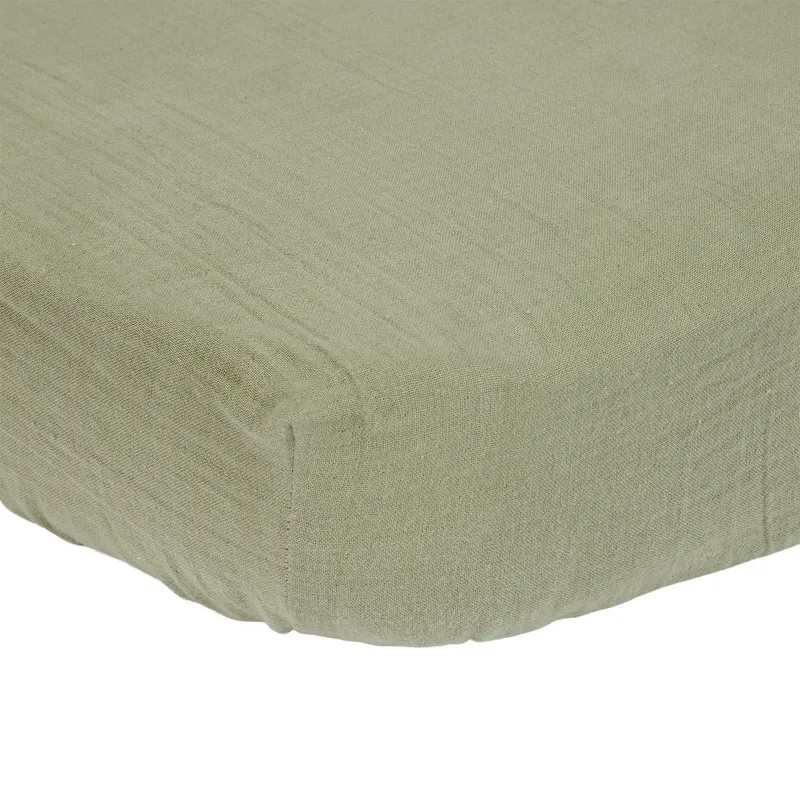 Little Dutch Spannbettlaken Hydrophil - 70 x 140/150 - Olive