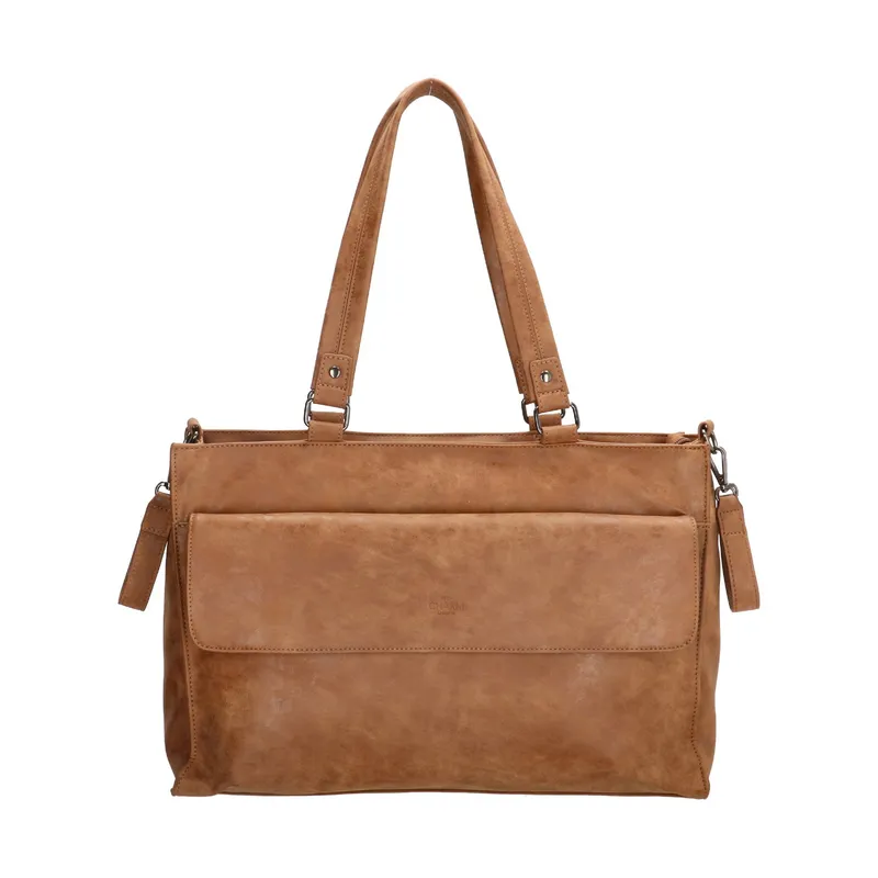 Charm London Wickeltasche Braun