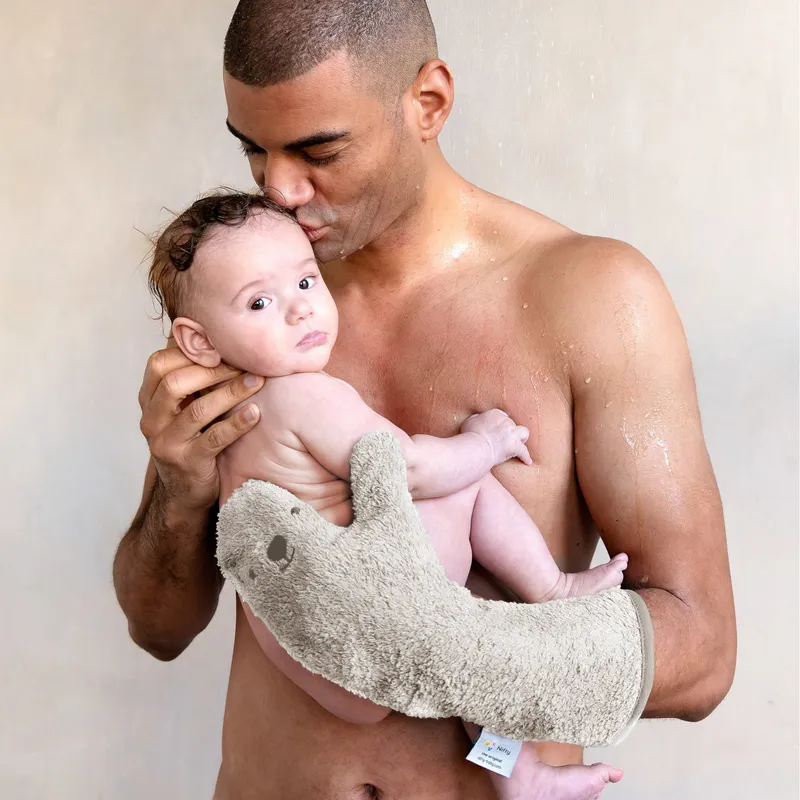 Nifty Duschhandschuh - Original Baby Shower Glove - Sand