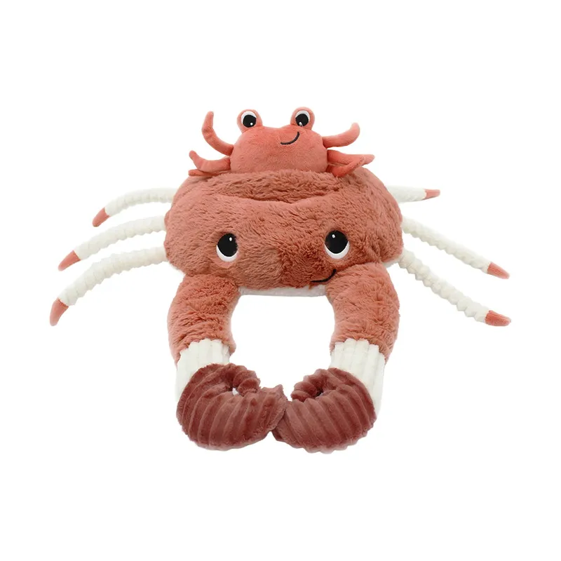 Les Ptipotos Cassecou The Crab Kuscheltier - Terracotta