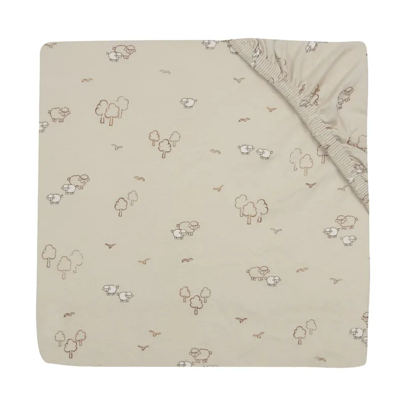Jollein Spannbettlaken - 40/50x80/90 cm - Jersey - Woolly