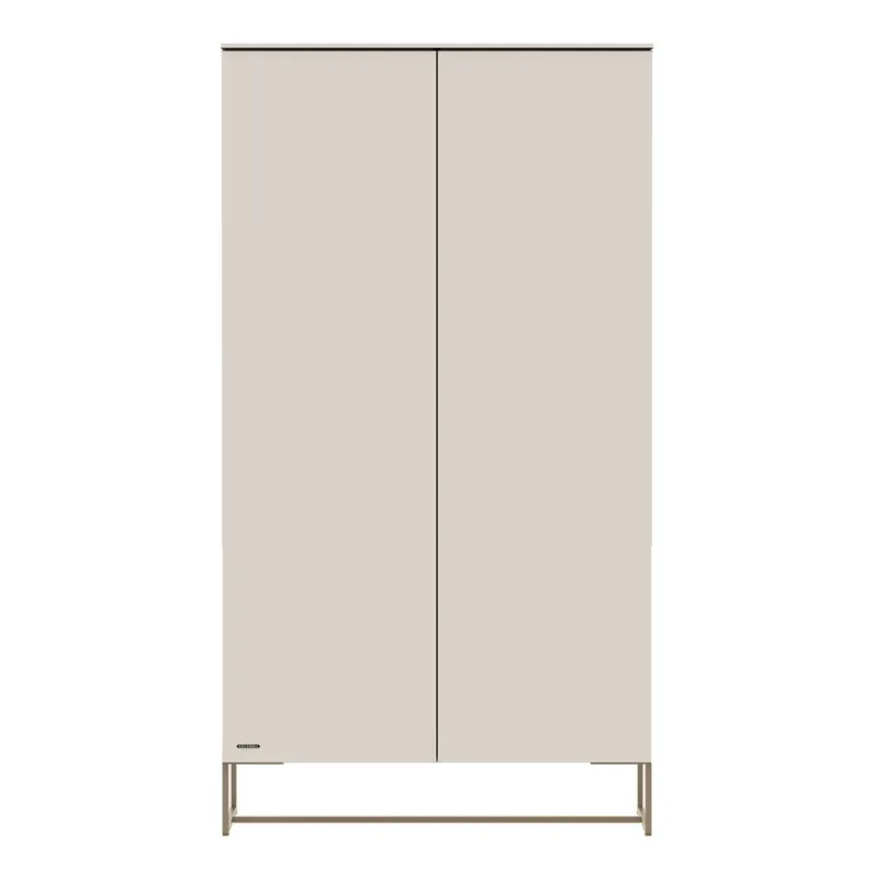 Kidsmill Intense II Babyzimmer Oatmeal / Patinated Brass | Babybett 60 x 120 cm + Kommode + Schrank 2-türig