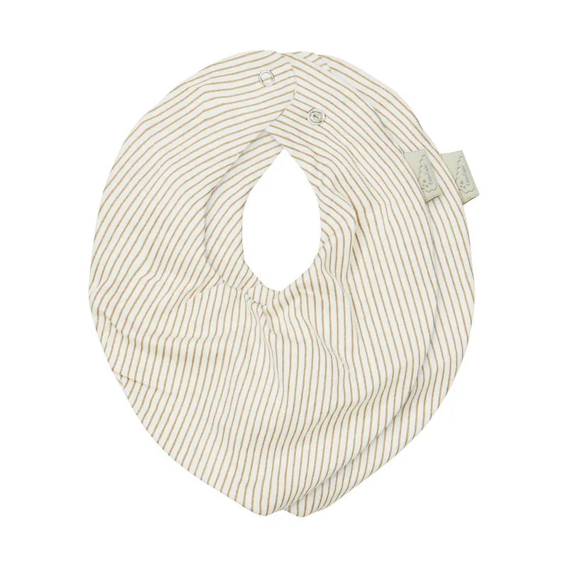 Cam Cam Copenhagen Classic Stripes Bandana Lätzchen - 2 Stück - Camel