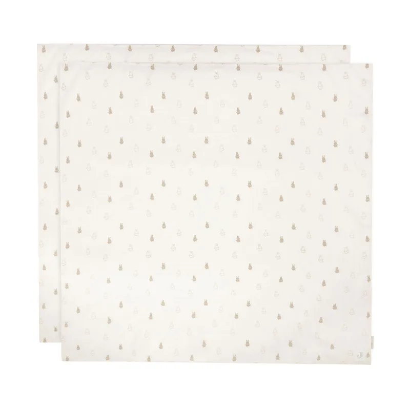 Jollein Miffy Hydrophiles Tuch – 2 Stück – Nougat