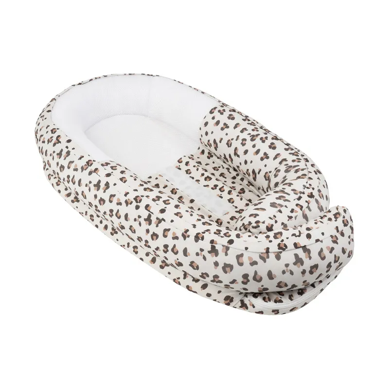 Doomoo Cocoon Leopard Babynestchen - Cream