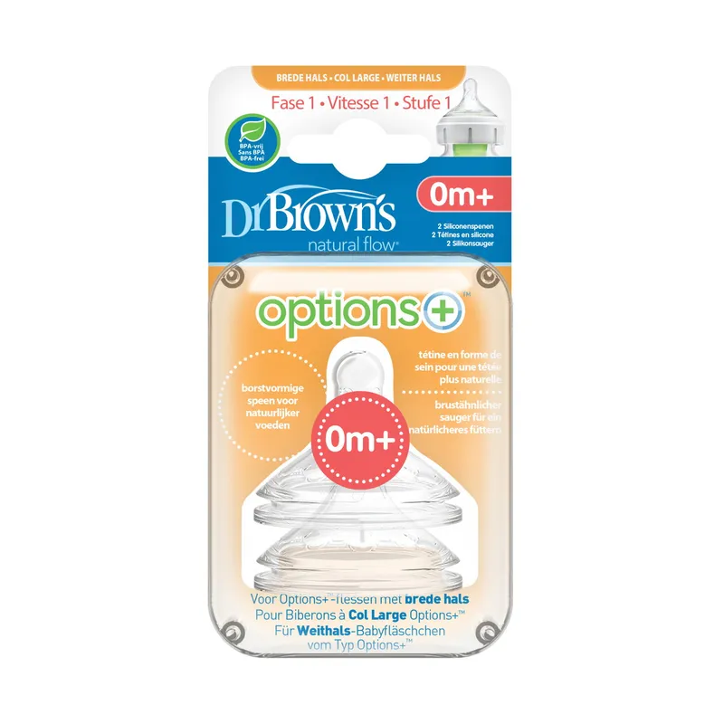 Dr. Brown's Options+ Anti-Kolik Sauger Phase 1