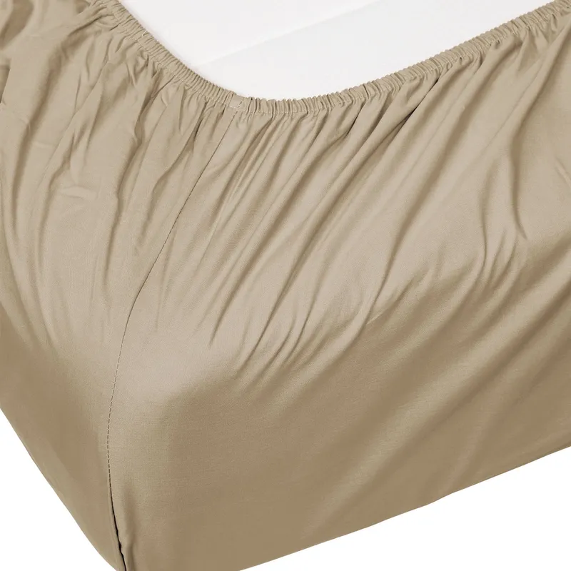 Essenza Home Minte Spannbettlaken - 140 x 200 cm - Taupe