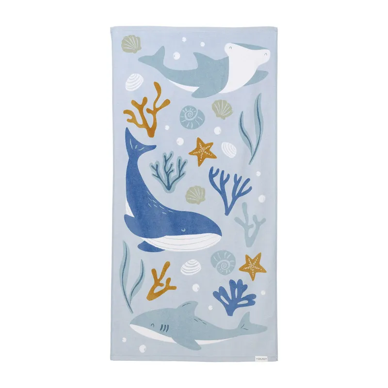 Little Dutch Ocean Dreams Badetuch - Blau