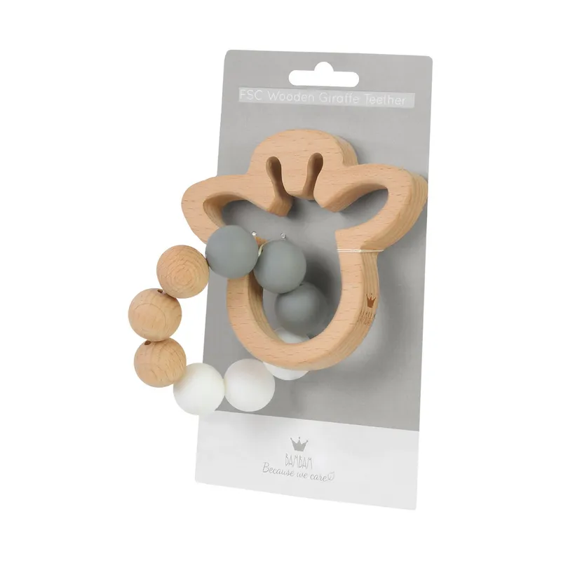 BamBam Wooden Giraffe Beißring