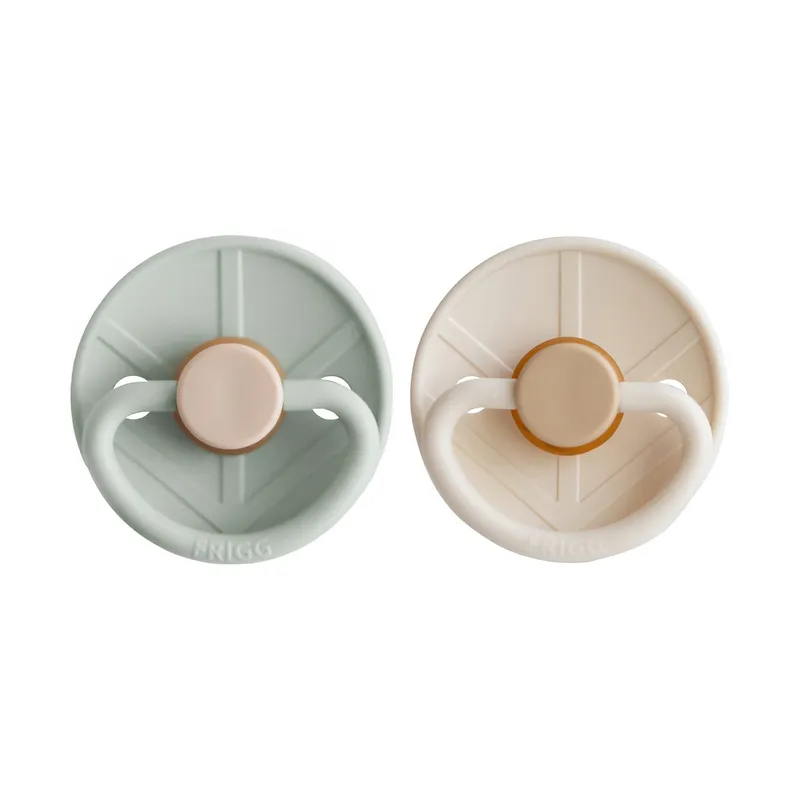 FRIGG Little Viking Schnuller - 0-6 Monate - 2 Stück - Sage/Cream