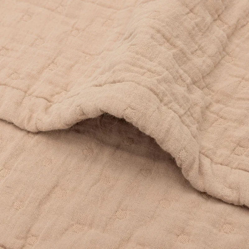 Jollein Decke - 75 x 100 cm - Hydrophil - Jacquard Biscuit GOTS