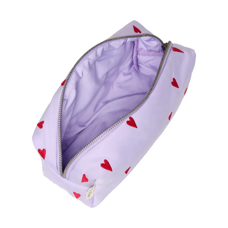 Studio Noos Etui - Puffy - Purple Hearts