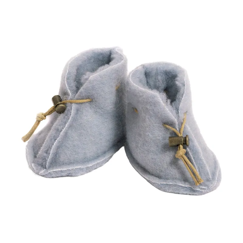 Alwero Emo Babyhausschuhe - 6-12 Monate - Icy Blue