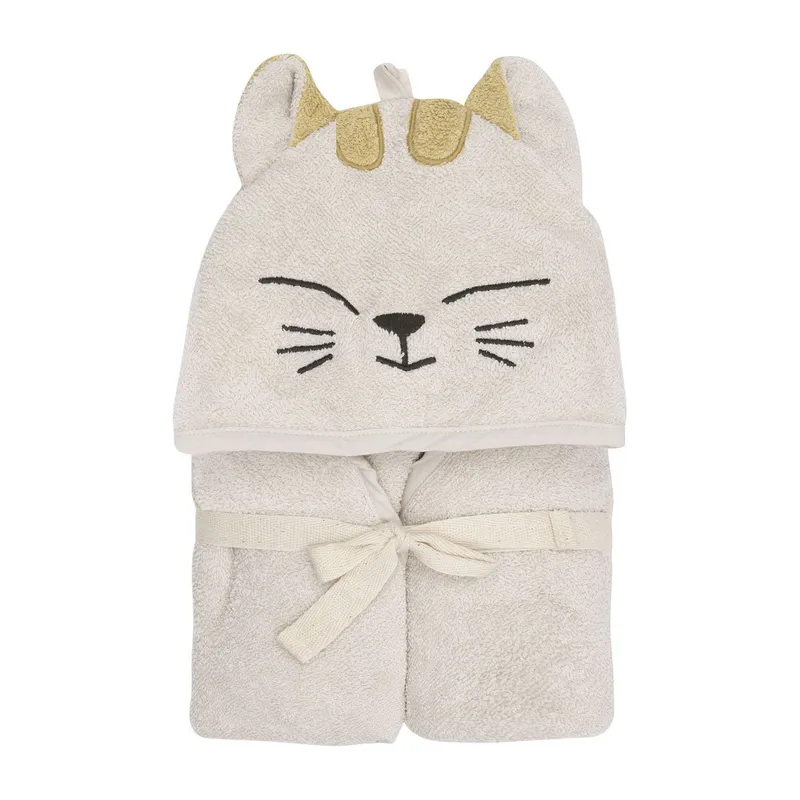Jollein Badcape Dier - Badstof - 75x75 cm - Charlie