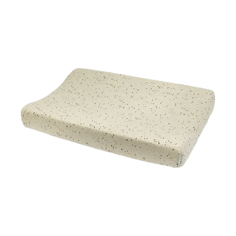 Meyco Rib Mini Spot Wickelunterlagenbezug - Sand Melange