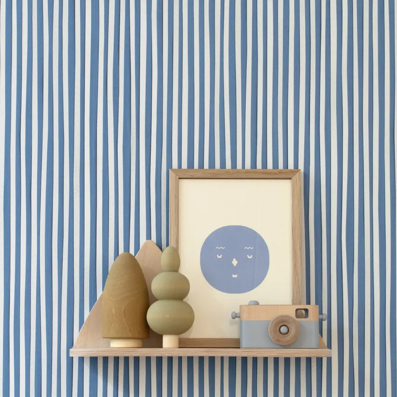 Studio Ditte Streifen Tapete - Paris Blau
