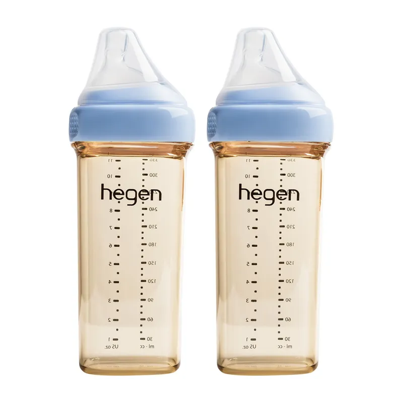 Hegen Babyflasche PPSU – 330 ml – 2er-Pack – Blau