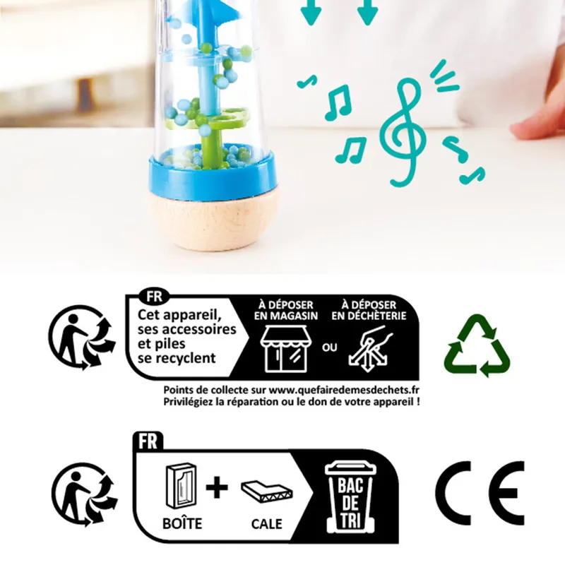 Hape Regenmacher mit Perlen – Blau
