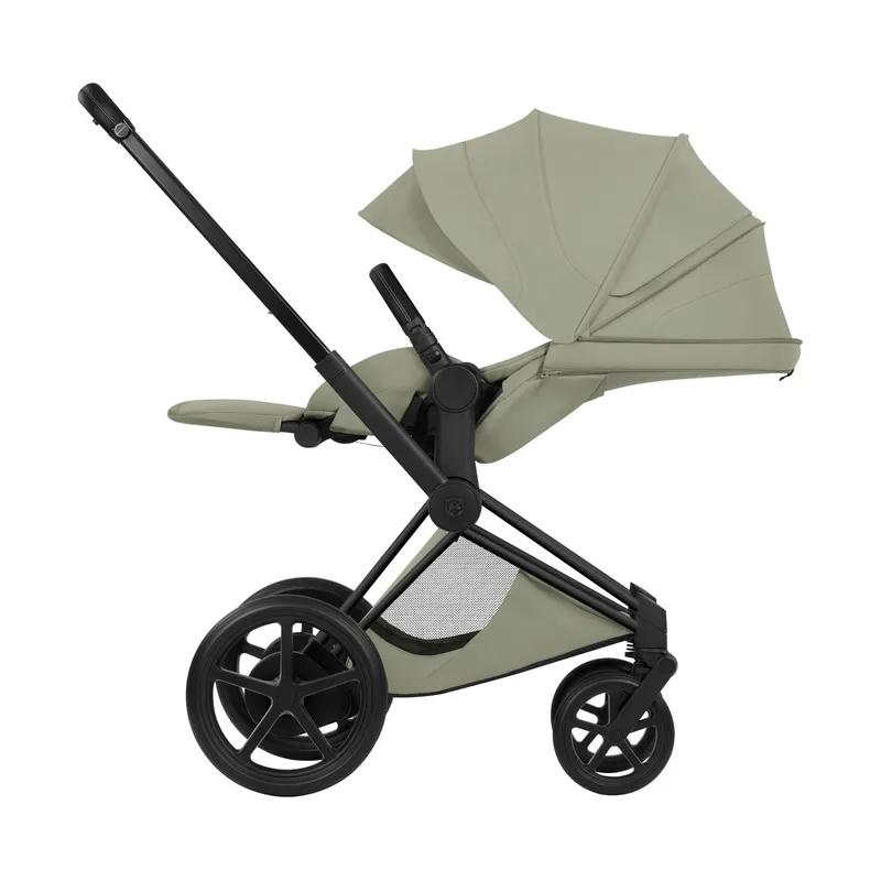 Cybex e-Priam 5 Style Kinderwagen 2-in-1 - Mattschwarzes Gestell