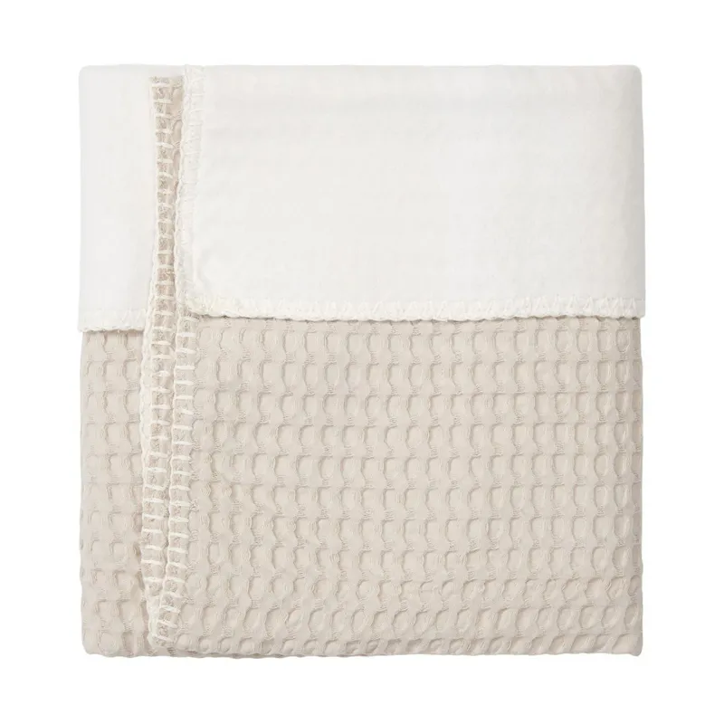 Koeka Amsterdam Wafel Babydecke - Cotton Fleece - Sand