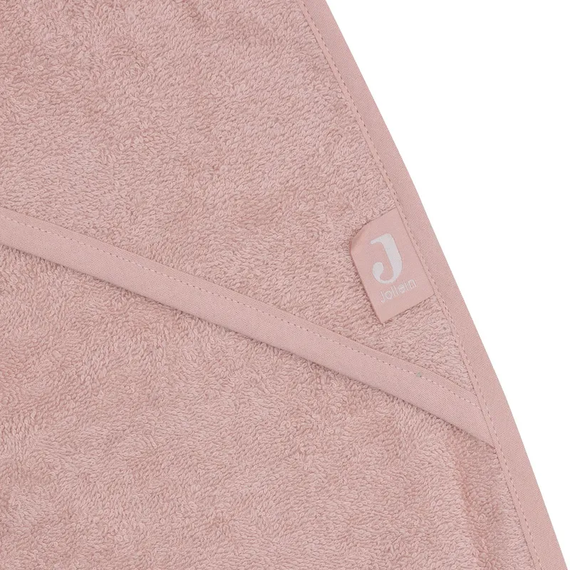 Jollein Badecape Uni - Frottee - 100x100 cm - Wild Rose