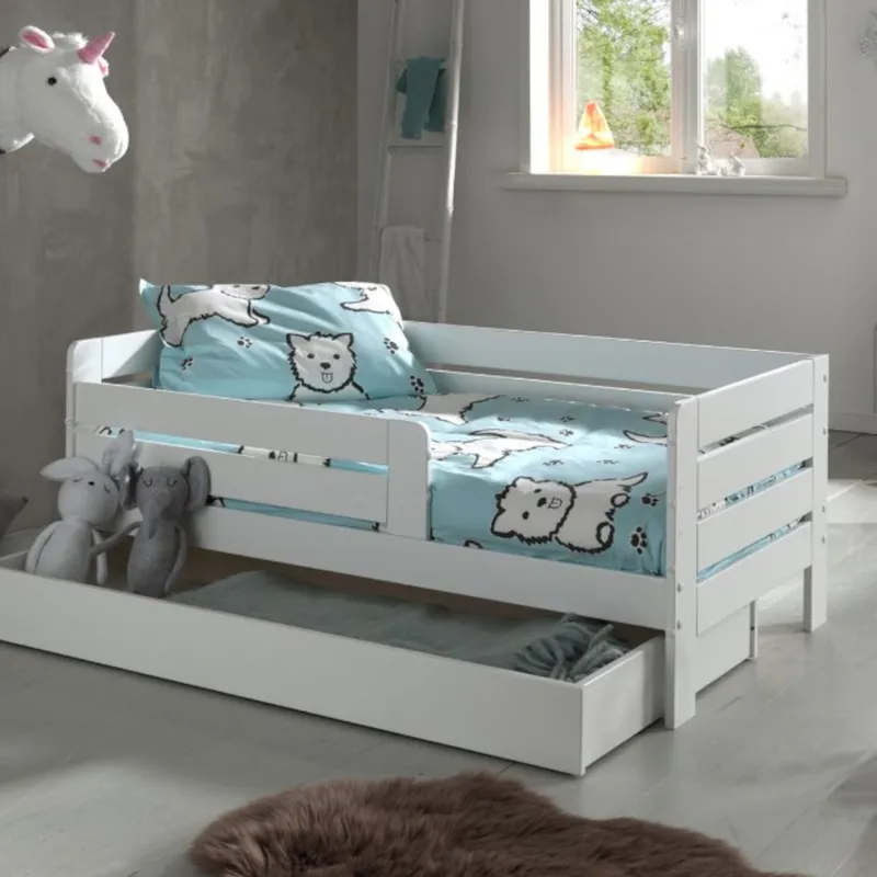 Vipack Kinderbett Horizontal Weiß 70 x 140 cm