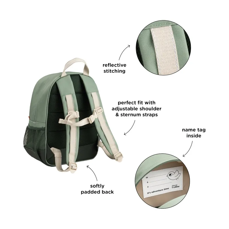 Done By Deer Rucksack Junior - Tiny Trails - Green