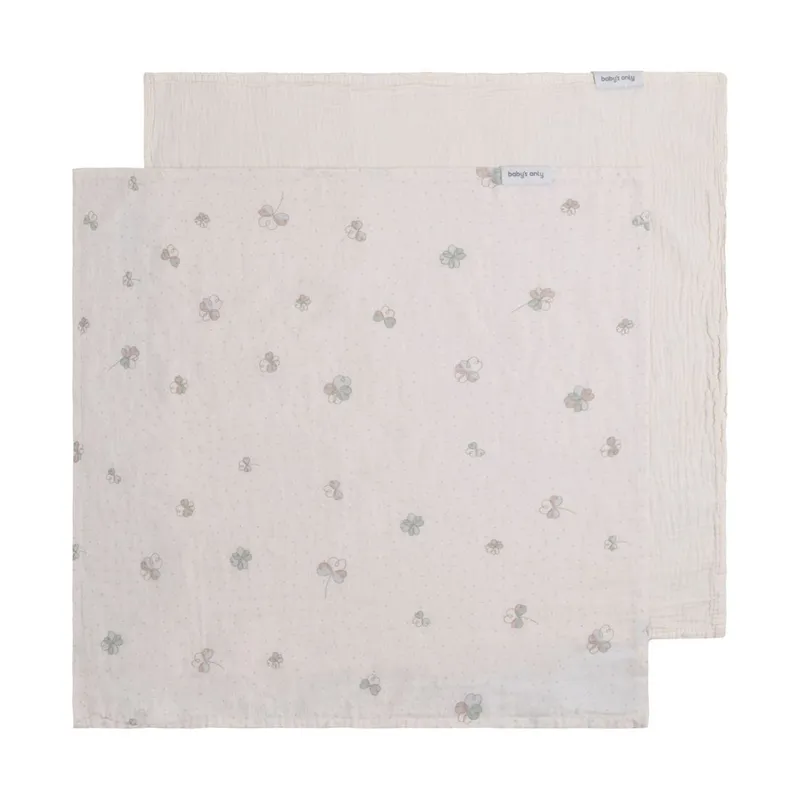 Baby's Only Tender Hydrophiles Tuch - 2-Pack - 65x65 cm - Linen / Clover