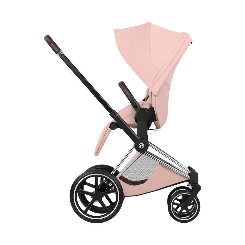 Cybex Kinderwagen 2-in-1 - Priam 5 Style - Chrome Brown/Peach Pink