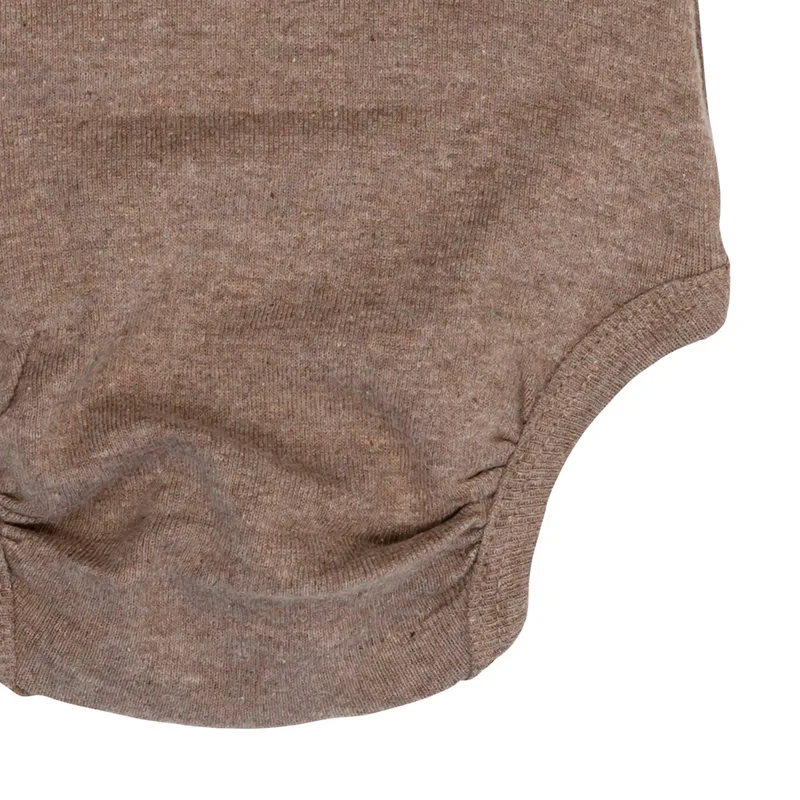 Lodger Babybody Kurzarm - Melange - Größe 68 - Buffalo
