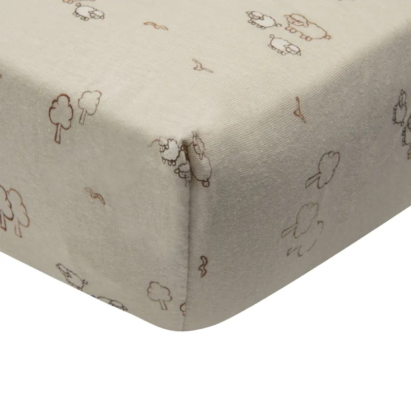 Jollein Spannbettlaken - 40/50x80/90 cm - Jersey - Woolly