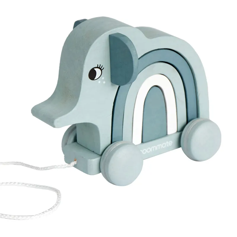 Roommate Elephant Holz Ziehfigur