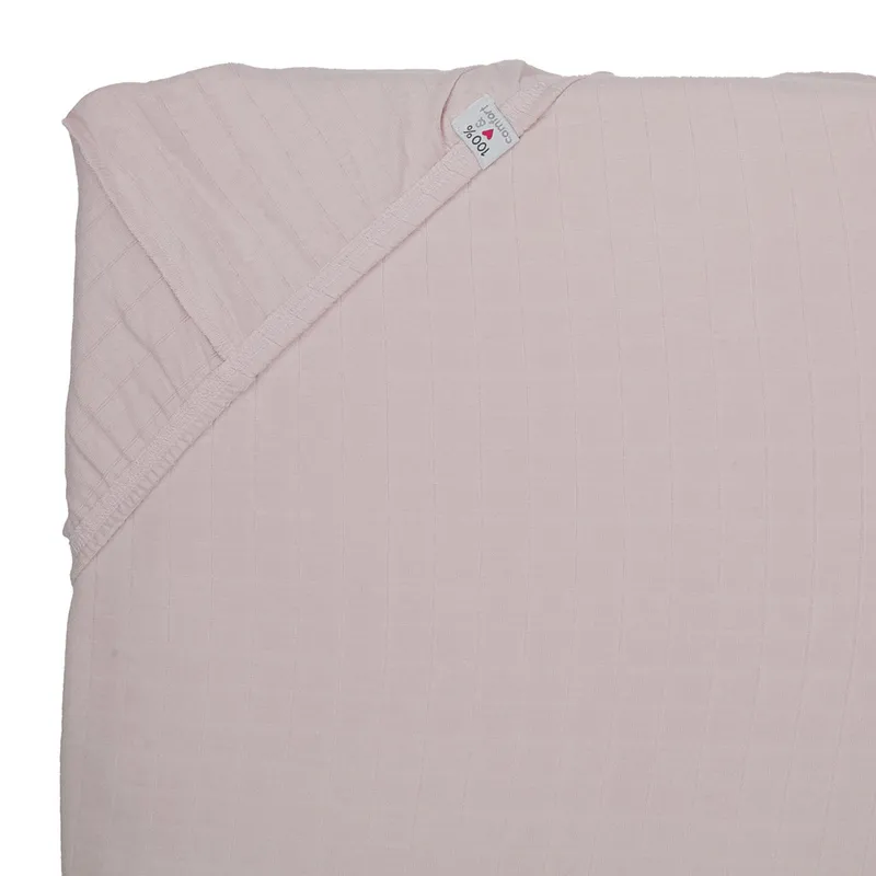 Lodger Slumber Solid Spannbettlaken - 60 x 120 cm - Powder