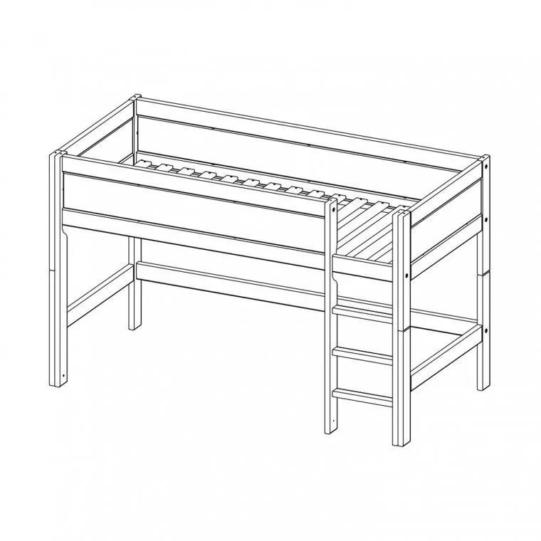 LT white-wash halfhoogslaper 4625-01w