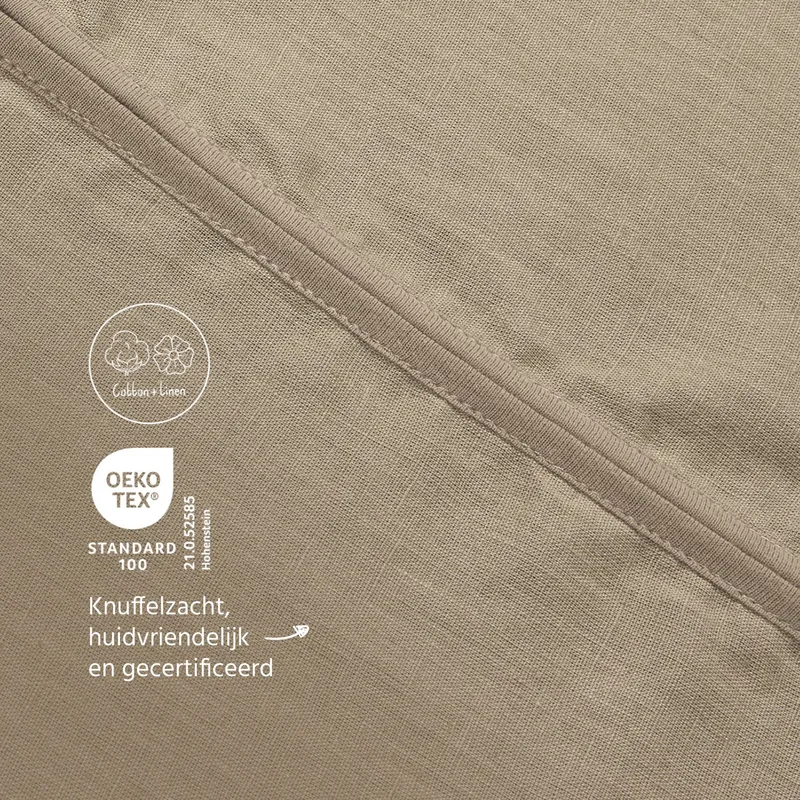 Meyco Studio Jumper ungefüttert, Leinen - Taupe - 104 cm