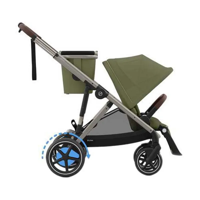 Cybex E-Gazelle S Kinderwagen - Moss Green | Khaki